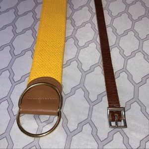 Goldenrod & Brown Belts